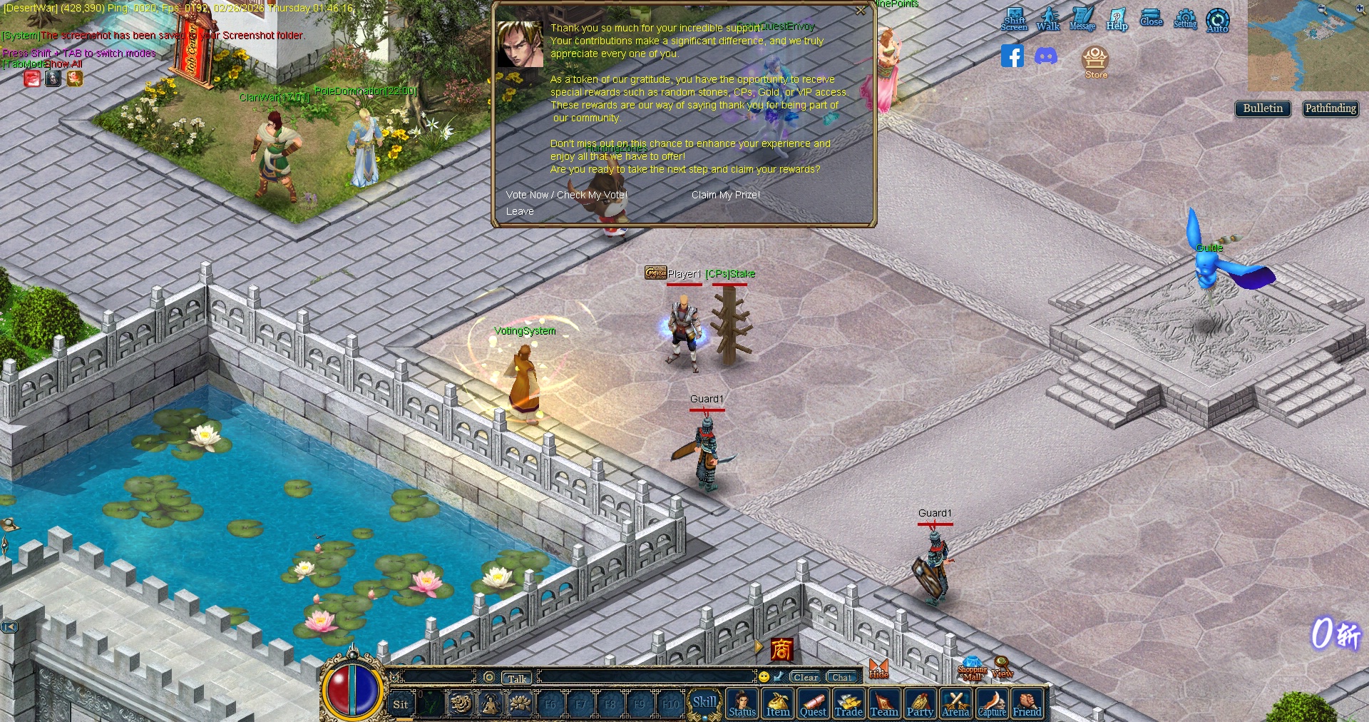 Using VoteManger to get free VIP 1 Hour and Cps